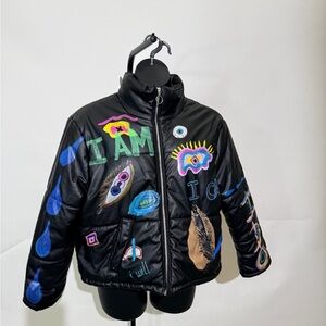 ONE-OF-A-KIND • HAND-PAINTED PUFFER • “I AM / I CAN / I WILL”
